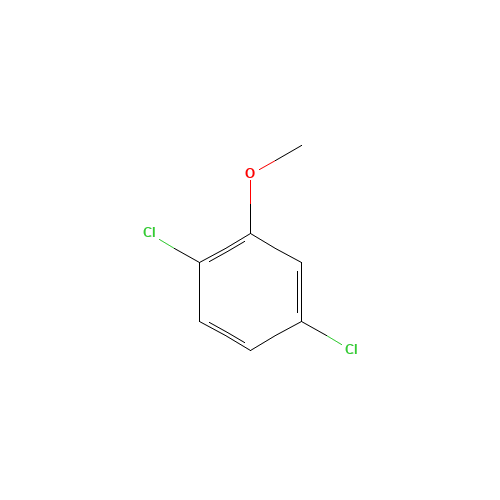 2,5-DICHLOROANISOLE (CAS: 1984-58-3) - Chemical Structure and Molecular Formula 