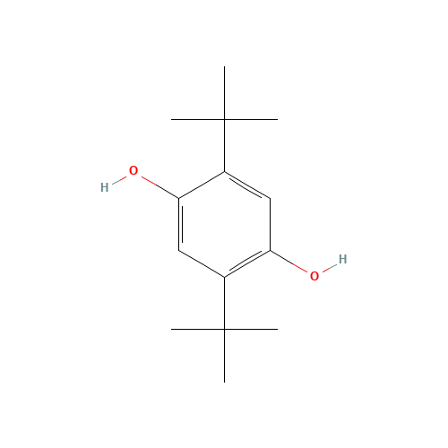 2,5-Di-tert-butylhydroquinone (CAS: 88-58-4) - Chemical Structure and Molecular Formula 