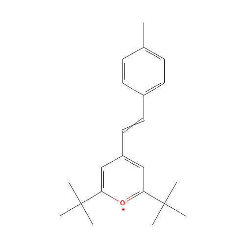 2,6-Bis(1,1-dimethylethyl)-4-((1E)-2-(4-methylphenyl)ethenyl)pyrylium (CAS: 97248-68-5) - Related Chemical Product
