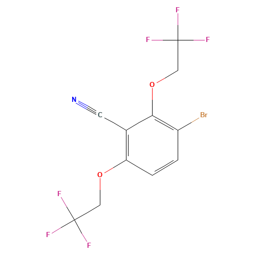 2,6-BIS(2,2,2-TRIFLUOROETHOXY)-3-BROMOBENZONITRILE (CAS: 175204-13-4) - Related Chemical Product