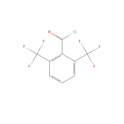 2,6-BIS(TRIFLUOROMETHYL)BENZOYL CHLORIDE (CAS: 53130-44-2) - Chemical Structure and Molecular Formula 