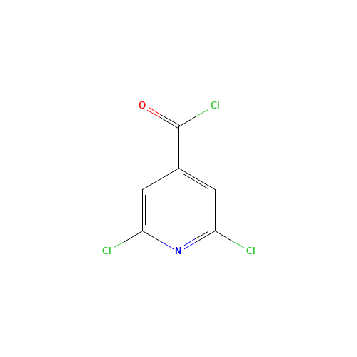 2,6-DICHLOROPYRIDINE-4-CARBONYL CHLORIDE (CAS: 42521-08-4) - Chemical Structure and Molecular Formula 