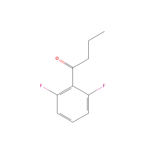1-(2,6-DIFLUOROPHENYL)BUTAN-1-ONE (CAS: 95727-77-8) - Chemical Structure and Molecular Formula 