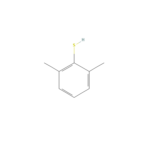 2,6-DIMETHYLTHIOPHENOL (CAS: 118-72-9) - Chemical Structure and Molecular Formula 