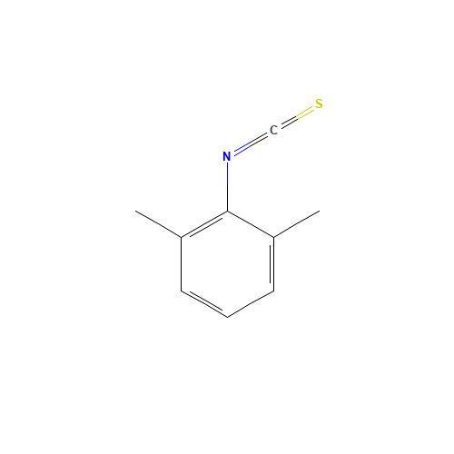 2,6-DIMETHYLPHENYL ISOTHIOCYANATE (CAS: 19241-16-8) - Chemical Structure and Molecular Formula 