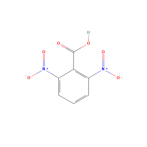 2,6-DINITROBENZOIC ACID (CAS: 603-12-3) - Chemical Structure and Molecular Formula 