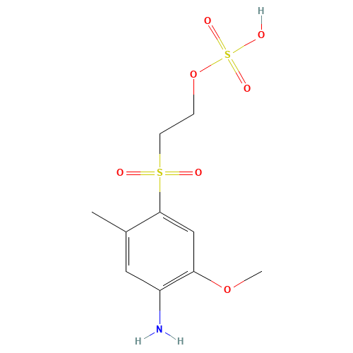2-[(4-AMINO-5-METHOXY-2-METHYLPHENYL) SULPHONYL] HYDROGENSULPHATE ESTER (CAS: 21635-69-8) - Related Chemical Product