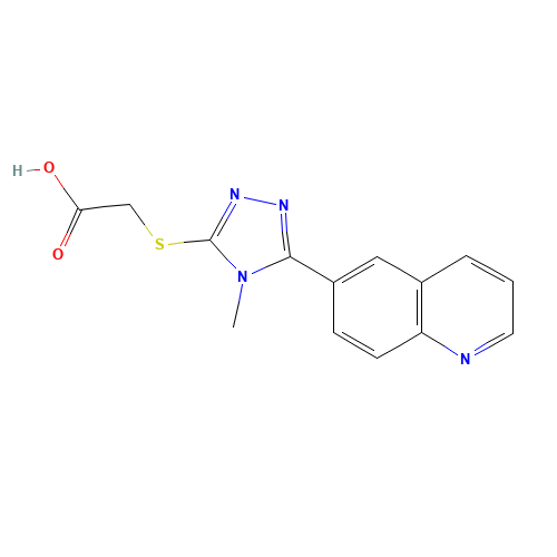 2-[(4-METHYL-5-QUINOLIN-6-YL-4H-1,2,4-TRIAZOL-3-YL)THIO]ACETIC ACID (CAS: 306935-49-9) - Related Chemical Product