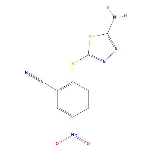 2-[(5-AMINO-1,3,4-THIADIAZOL-2-YL)THIO]-5-NITROBENZONITRILE (CAS: 175135-68-9) - Related Chemical Product