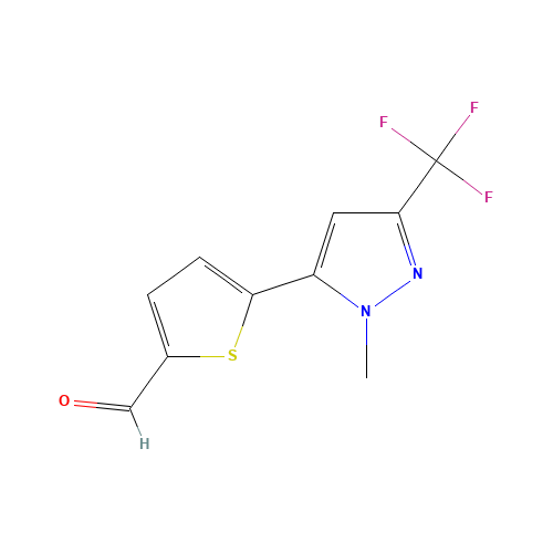 2-[1-METHYL-3-(TRIFLUOROMETHYL)PYRAZOL-5-YL]-THIOPHENE-5-CARBOXALDEHYDE (CAS: 175202-94-5) - Related Chemical Product