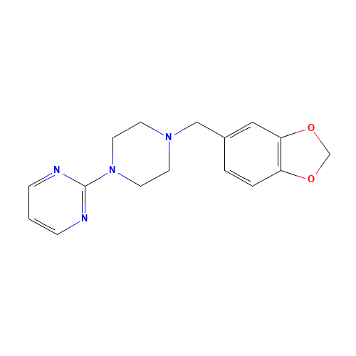 2-[4-(1,3-Benzodioxol-5-ylmethyl)piperazin-1-yl]pyrimidine (CAS: 3605-01-4) - Related Chemical Product