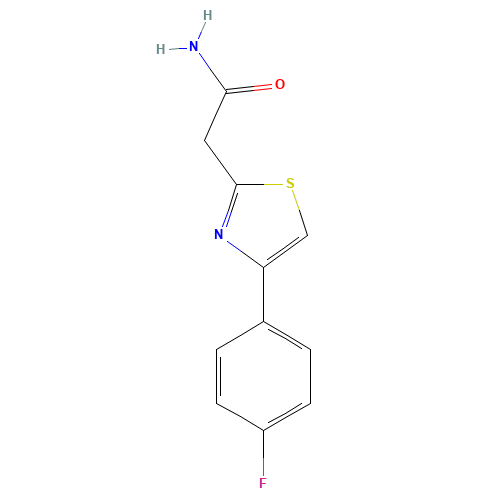 2-[4-(4-FLUOROPHENYL)-1,3-THIAZOL-2-YL]ACETAMIDE (CAS: 342405-30-5) - Related Chemical Product
