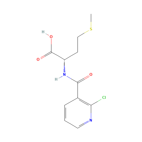 (2S)-2-([(2-CHLOROPYRIDIN-3-YL)CARBONYL]AMINO)-4-(METHYLTHIO)BUTANOIC ACID (CAS: 175201-49-7) - Related Chemical Product