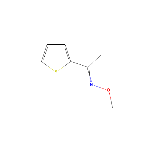 2-ACETYLTHIOPHENE O-METHYLOXIME (CAS: 114773-97-6) - Chemical Structure and Molecular Formula 