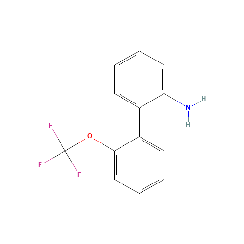 2-AMINO-2'-(TRIFLUOROMETHOXY)BIPHENYL (CAS: 175676-54-7) - Chemical Structure and Molecular Formula 