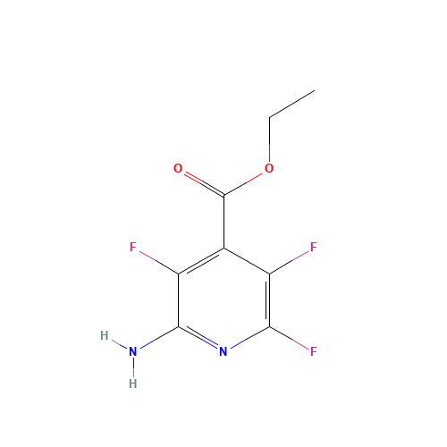 2-Amino-3,5,6-trifluoro-4-pyridinecarboxylicacidethylester (CAS: 259675-84-8) - Chemical Structure and Molecular Formula 
