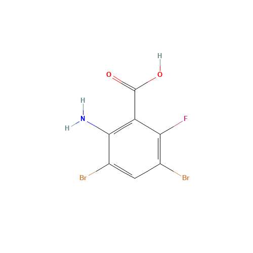 2-AMINO-3,5-DIBROMO-6-FLUOROBENZOIC ACID (CAS: 175135-10-1) - Related Chemical Product