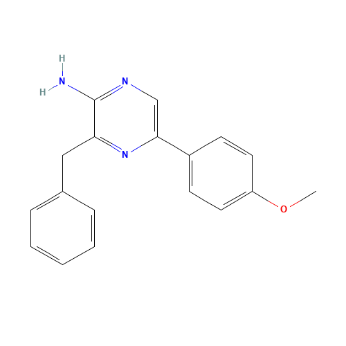 2-AMINO-3-BENZYL-5-(4-METHOXYPHENYL)PYRAZINE (CAS: 40040-81-1) - Related Chemical Product