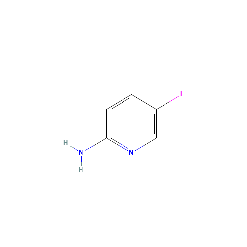 2-Amino-5-iodopyridine (CAS: 20511-12-0) - Chemical Structure and Molecular Formula 