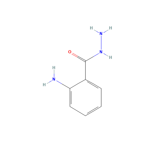 2-AMINOBENZHYDRAZIDE (CAS: 1904-58-1) - Chemical Structure and Molecular Formula 