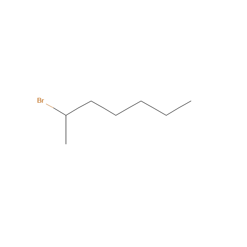 2-Bromoheptane (CAS: 1974-04-5) - Chemical Structure and Molecular Formula 