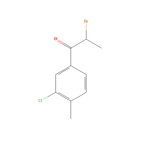 2-BROMO-1-(3-CHLORO-4-METHYLPHENYL)PROPAN-1-ONE (CAS: 175135-93-0) - Related Chemical Product