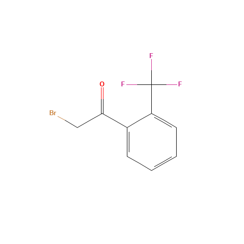 2-(TRIFLUOROMETHYL)PHENACYL BROMIDE (CAS: 54109-16-9) - Chemical Structure and Molecular Formula 