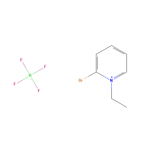 2-Bromo-1-ethylpyridinium tetrafluoroborate (CAS: 878-23-9) - Chemical Structure and Molecular Formula 