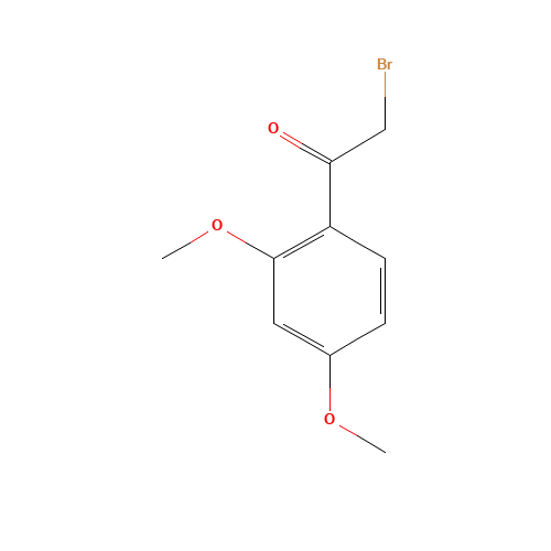 2-BROMO-2',4'-DIMETHOXYACETOPHENONE (CAS: 60965-26-6) - Chemical Structure and Molecular Formula 