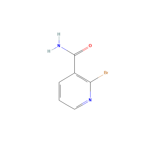 2-BROMONICOTINAMIDE (CAS: 87674-18-8) - Chemical Structure and Molecular Formula 