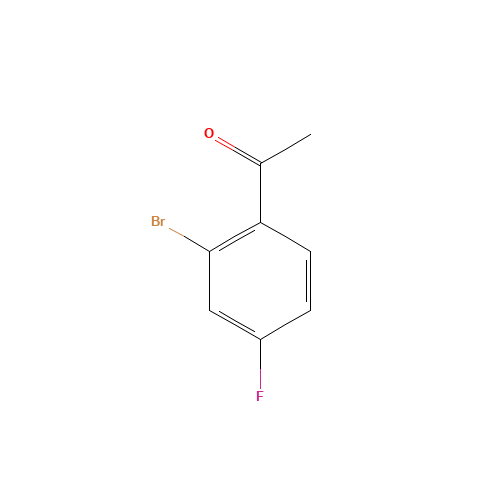2'-BROMO-4'-FLUOROACETOPHENONE (CAS: 1006-39-9) - Chemical Structure and Molecular Formula 