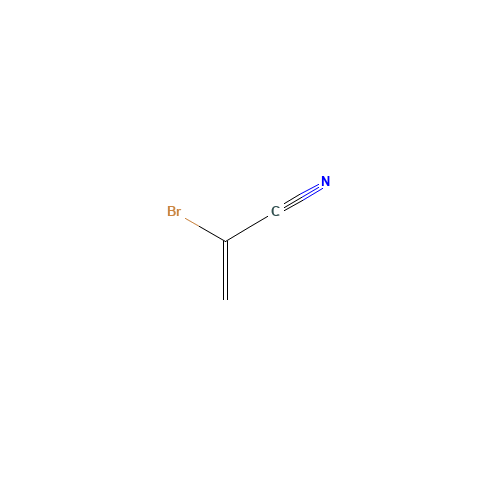 2-BROMOACRYLONITRILE (CAS: 920-34-3) - Chemical Structure and Molecular Formula 