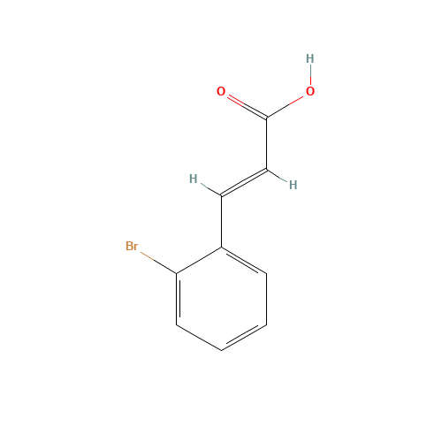 2-Bromocinnamic acid (CAS: 7345-79-1) - Chemical Structure and Molecular Formula 