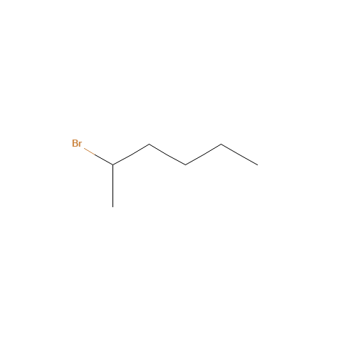 2-BROMOHEXANE (CAS: 3377-86-4) - Chemical Structure and Molecular Formula 