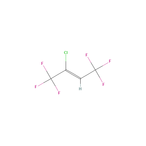 2-CHLORO-1,1,1,4,4,4-HEXAFLUORO-2-BUTENE (CAS: 400-44-2) - Chemical Structure and Molecular Formula 