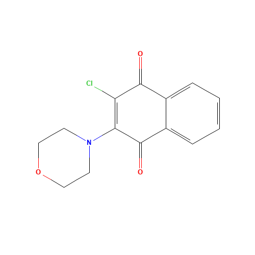 2-CHLORO-3-(4-MORPHOLINO)-1,4-NAPHTHOQUINONE (CAS: 6336-72-7) - Related Chemical Product