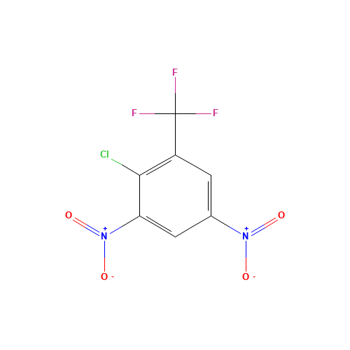 2-Chloro-3,5-dinitrobenzotrifluoride (CAS: 392-95-0) - Chemical Structure and Molecular Formula 