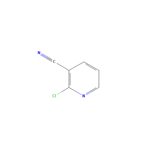 2-Chloro-3-cyanopyridine (CAS: 6602-54-6) - Chemical Structure and Molecular Formula 