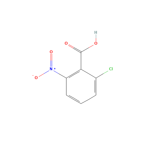 2-Chloro-6-nitro-benzoic acid (CAS: 5344-49-0) - Chemical Structure and Molecular Formula 