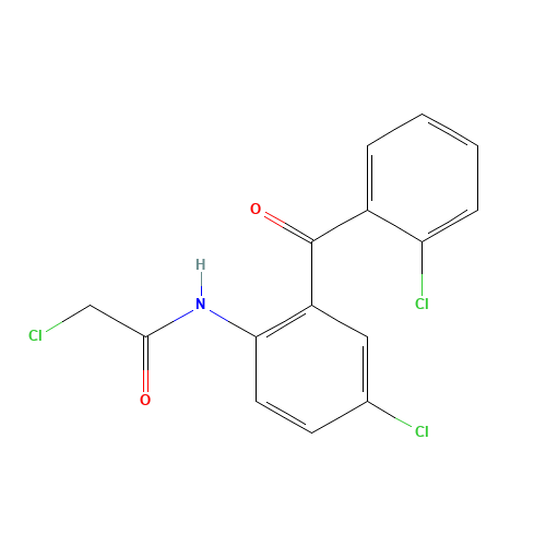 2-Chloro-N-[4-chloro-2-(2-chlorobenzoyl)phenyl]acetamide (CAS: 14405-03-9) - Related Chemical Product
