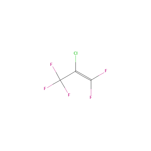 2-CHLOROPENTAFLUOROPROPENE (CAS: 2804-50-4) - Chemical Structure and Molecular Formula 