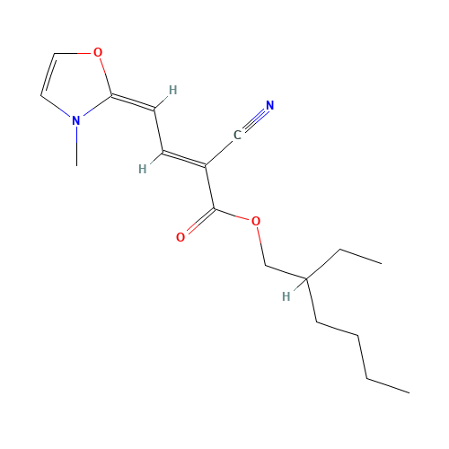 2-ETHYLHEXYL ALPHA-CYANO-4-(3-METHYLOXAZOLIN-2-YLIDENE)CROTONATE (CAS: 143269-64-1) - Related Chemical Product