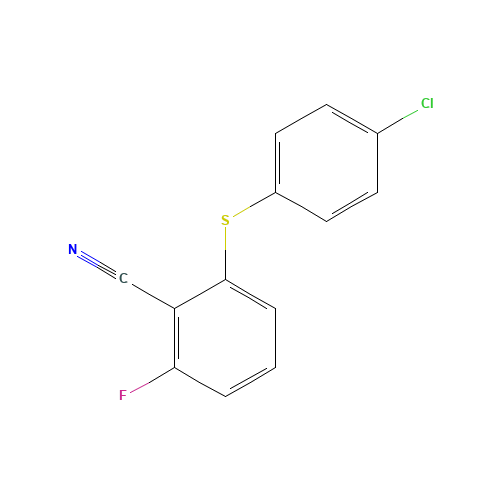 2-FLUORO-6-(4-CHLOROPHENYLTHIO)BENZONITRILE (CAS: 175204-12-3) - Related Chemical Product