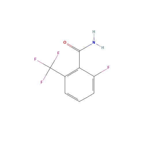2-FLUORO-6-(TRIFLUOROMETHYL)BENZAMIDE (CAS: 144851-59-2) - Chemical Structure and Molecular Formula 