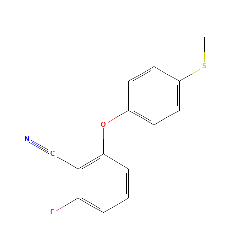 2-FLUORO-6-[4-(METHYLTHIO)PHENOXY]BENZONITRILE (CAS: 148901-52-4) - Related Chemical Product