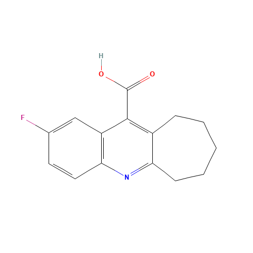 2-FLUORO-7,8,9,10-TETRAHYDRO-6H-CYCLOHEPTA[B]QUINOLINE-11-CARBOXYLIC ACID (CAS: 1555-11-9) - Related Chemical Product