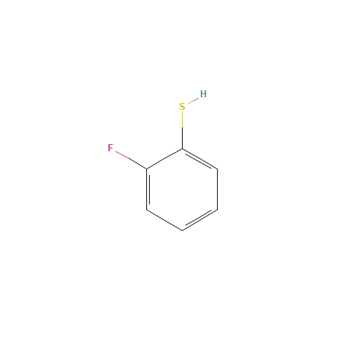 2-FLUOROTHIOPHENOL (CAS: 2557-78-0) - Chemical Structure and Molecular Formula 