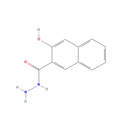 3-HYDROXY-2-NAPHTHOIC ACID HYDRAZIDE (CAS: 5341-58-2) - Chemical Structure and Molecular Formula 