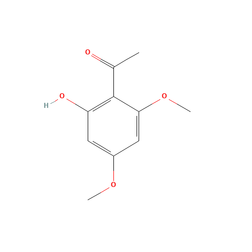 2'-HYDROXY-4',6'-DIMETHOXYACETOPHENONE (CAS: 90-24-4) - Chemical Structure and Molecular Formula 