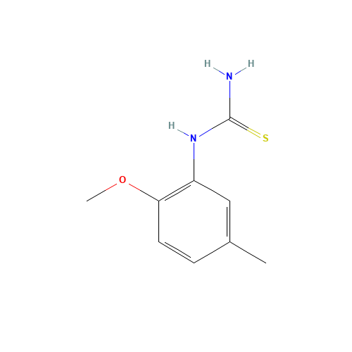 2-METHOXY-5-METHYLPHENYLTHIOUREA (CAS: 88686-29-7) - Chemical Structure and Molecular Formula 